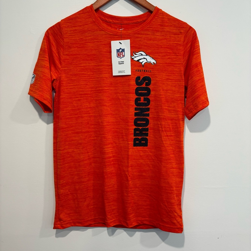 Nike Dri-fit Orange Broncos Short Sleeve Tee